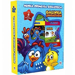 Box Cartonado - Minha Primeira Biblioteca - Galinha Pintadinha