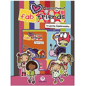 Box Cartonado com seis Livrinhos - BANG  ON THE  DOOR - FAB  FRIENDS  (18 meses  / 3 anos)