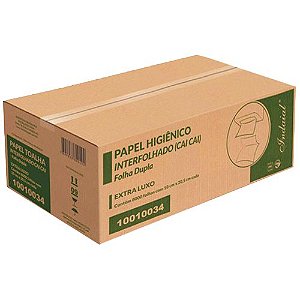 Papel Higiênico Cai Cai Folha Dupla Indaial Caixa C/8000 Folhas