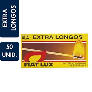Fósforo Fiatlux Extra Longo C/50 Unidades