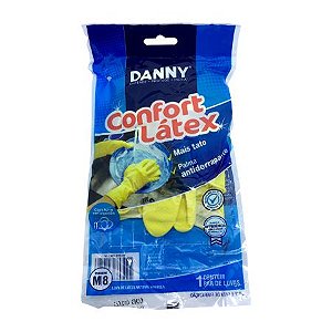 Luva de Limpeza Danny Confort Amarela M