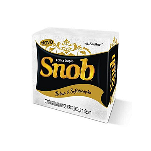 Guardanapo Pequeno Folha Dupla Snob Pacote C/50 Folhas