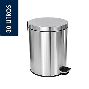 Lixeira Pedal Inox Jsn 30 Litros Ref: PI30