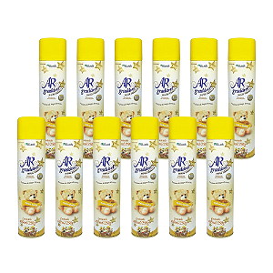 Purificador Aerosol Ar Gradável Talco Baby 400ML Pacote C/12 Unidades