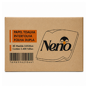Papel Toalha Folha Dupla Interfolha Neno Caixa C/2.400 Folhas