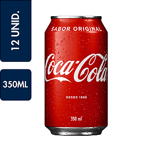 Refrigerante Coca-Cola Lata 350ML Pacote C/12 Unidades
