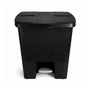 Lixeira Pedal Quadrada Jsn 30 Litros Preta
