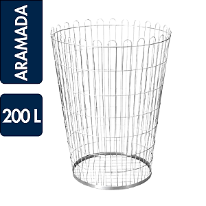 Lixeira Aramada Redonda Jsn 200 Litros