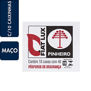 Fósforo Fiatlux Comum Maço Com 10 Unidades