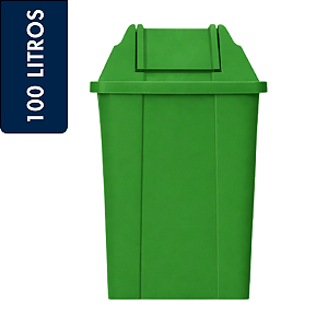 Lixeira Basculante Vai-vem Jsn 100 Litros Verde Ref: Q100VD