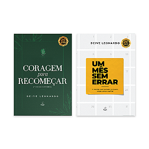 COMBO - "Um mês sem errar" + "Coragem para recomeçar"
