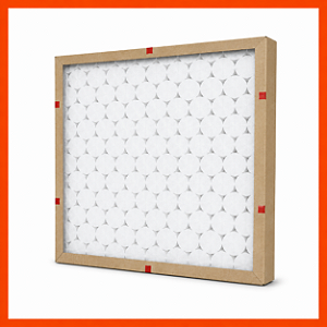 Filtro de Ar Encartonado - Classe G4 - Medida 500x250x25mm (Embalagem c/ 05 peças)