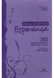 Bíblia de Estudo Esperança - Capa Lilás / Luiz Sayão - Editor