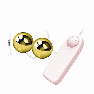 Bolas Duplas com Vibrador para Clitóris e Estímulo Vaginal