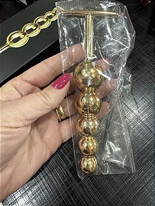 Plug Anal Esferas cor Dourado