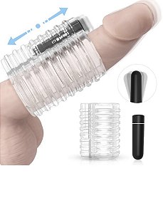 Vibrador com Capa Masturbadora