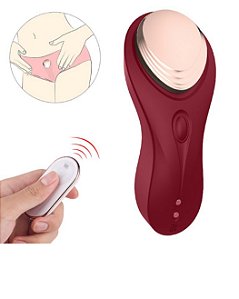 Vibrador de Calcinha cor Vermelha com Controle Remoto