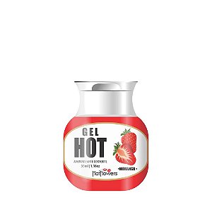 Gel Hot Beijável com sabores de Menta Morango Amarula 35 ml