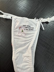 Calcinha FELIZ NATAL, VEM PLANTAR O SEU TRONCO