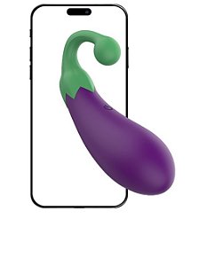 Vibrador Berinjela Controlado por Aplicativo de Longa Distância