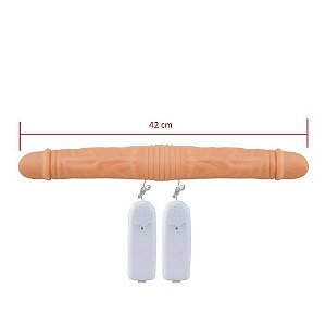 Prótese Dupla com Vibro 42x5cm