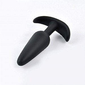Plug Anal de Silicone cor Preto