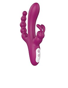 Vibrador com Tripla Estimulação