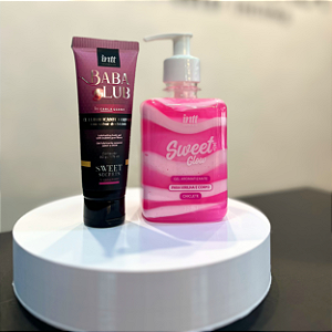 Kit Hidratante Glow mais Lubrificante Beijável Chiclete