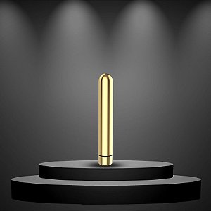 Vibrador Bullet Cápsula Dourada Recarregável