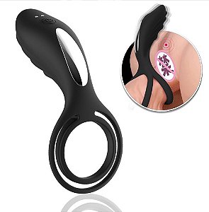 Vibrador Anel Peniano Duplo