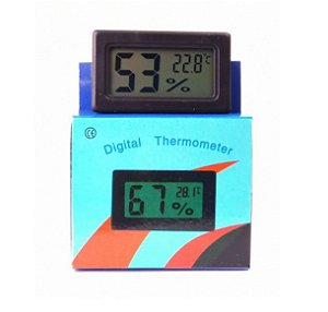 Termo Higrõmetro Pequeno (Temperatura E Umidade)