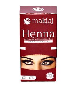 Henna Para Sobrancelhas Makiaj - 1,5G + 10ML
