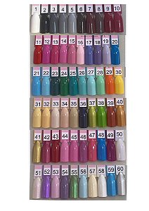 Tinta Air Brush Colours Nails 10Ml - Cores Básicas - Até A Cor 50