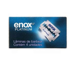 Lâmina De Barbear Enox Platinum C/4 Cod.1754