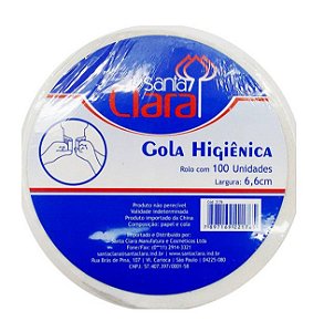 Gola Higiênica- Largura 6,6Cm - 100Unidades Cod.2176