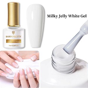 Esmalte Em Gel Milky Jelly White - Born Pretty 7ml 52368