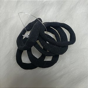 Elastico Meia Calça Preto E Coloridos C/ 6