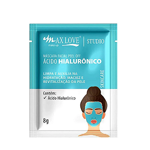 Máscara Facial Ácido Hialurônico Max Love 8g