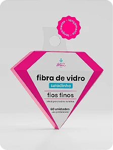 Fibra de Vidro Seladinha HQZ Nails com fios finos com 60 unidades Profissional