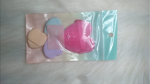 Kit Esponjinha Coração C/4