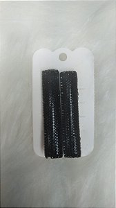 Kit Tic Tac Strass Preto C/2