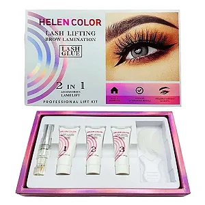 Kit Lash Lifting Completo Permanente De Cílios Helen Color