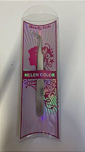 Pinça Alongamento De Cílios Ponta  Curva Helen Color - HGJ-1172