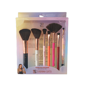 Kit Pincéis Para Maquiagem Sabrina Sato 7 Unidades