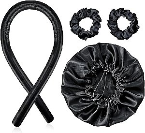 Modelador de Cachos em Cetim 3 Peças Anti Frizz