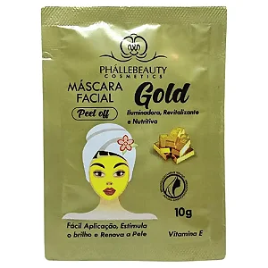 Mascara Facial Peel Off Gold - Phállebeauty - 10g