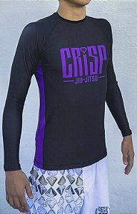 Rash Guard Manga Longa Crisp "Competição" (Faixa-Roxa) Masc. & Fem.