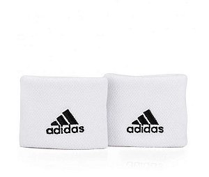 Munhequeira Curta adidas Tennis Branca - Com 02 Unidades