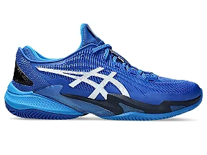 Tênis Asics Court FF 3 Novak Clay Tuna Blue/ Pure Silver