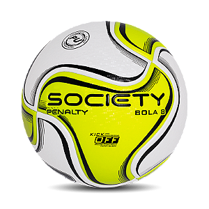 Bola Penalty Society 8 X Prata/Amarela